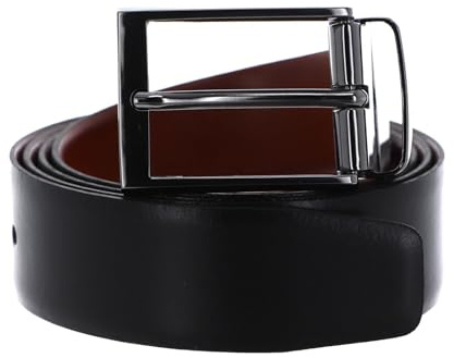 JOOP Herren Gürtel 7162 BELT 3, 5 CM 7162, Gr. 110, Mehrfarbig (Schwarz-Cognac 10-55)