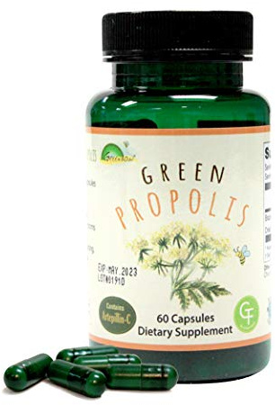 Greenbow Green Propolis – Genuine Brazilian Green Propolis, Contains Artepillin C – One of The Most Nutrition Packed (Vegan Capsule)