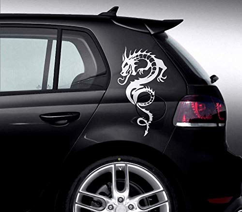 Aufkleber Drache Auto Dragon | Sticker Autoaufkleber Motorradaufkleber | verschiedene Motive, Größe & Farbe anpassbar