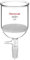 StonyLab Glas Buchner Trichter Filter, Borosilicatglas Vakuum Buchner Filtertrichter mit Feiner Fritte(G3), 94mm Scheibendurchmesser, 100mm Tiefe, mit 24/40 Standard Taper Innengelenk - 500ml