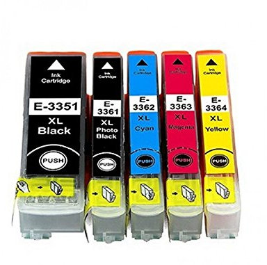 Patronenprofis XL Druckerpatronen-Set wie T3351, T3361, T3362, T3363, T3364 kompatibel mit Epson Expression Premium XP-530, 540, 630, 635, 640, 645, 830, 900, 7100