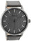 Oozoo Herrenuhr mit Lederband 48 MM Grau/Dunkelgrau C9440