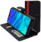 ebestStar - Coque pour Huawei P Smart 2019, Etui Portefeuille Protection, Housse Pochette PU Cuir Porte Carte, Noir/Rouge