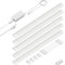 ledscom.de LED Unterbau-Leuchte SIRIS weiß matt mit Bewegungsmelder, flach, je 50cm, je 655lm, weiß, 5er Set
