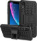 Verco Schutzhülle für iPhone XR Hülle, Armor Outdoor Handyhülle für Apple iPhone XR Case Panzer Hardcase [Cover geeignet für Baustelle], Schwarz