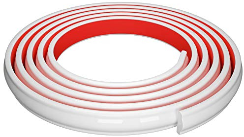NeatiEase Zierleiste selbstklebend, zum Abziehen und Aufkleben, für Fliesen, Krone, Deckenleiste, wasserdichte Wandverkleidung für Kanten, Spiegel, Heimdekoration (306 cm, weiß)
