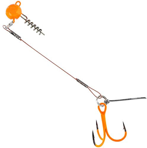 Balzer Hecht-System mit Screw Jighead - Gummifischsystem, Gewicht/Länge/Hakengröße:15g - 6.5cm - Gr. 4