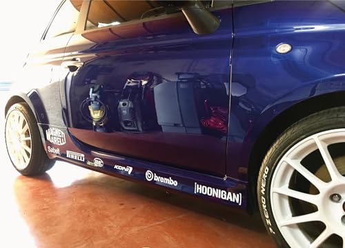PUMU Sponsor Aufkleber-Set für das Auto, Tuning Racing Corsa Rally (weiß)