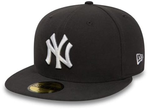 New Era New York Yankees Cap 59Fifty Basecap Baseball Fitted Kappe MLB Dunkelgrau - 7 5/8-61cm (XL)