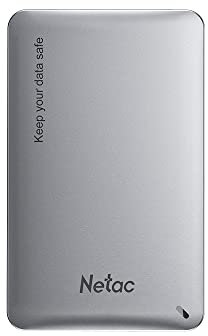 Netac Aluminiumgehäuse für 2.5 SATA, USB 3.0 Schnittstelle, USB A auf C Kabel