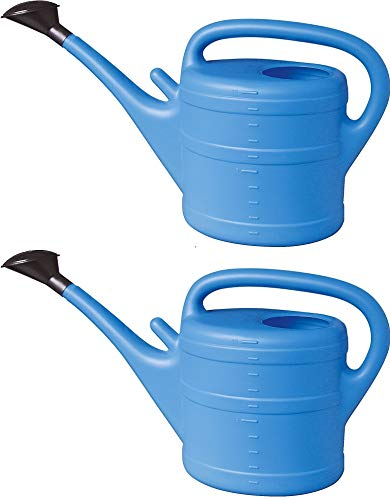2X Gießkanne 10L HELLBLAU + 1x KÜHLSCHRANKMAGNET! Blumenkanne Kunststoff für groß & klein, Garten & Zimmerpflanzen Gießkannen Gieskanne Gieskannen Giesskanne 10 Liter Watering Can Gieskannen10Liter