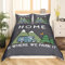 Camping Bettwäsche Set 135x200cm für Jungen Mädchen Campingwagen Wohnmobil Bettwäsche Jugendliche Kinder Camper Abenteuer Reisen Bettbezug Vintage Raumdekoration rustikale Landhausstil Kollektion