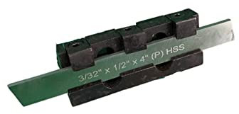 Soportes de herramientas de corte de separación de altura central ajustable para máquinas de torno de metal, vástago de 10 mm, hoja de 1/2 pulgada de ancho