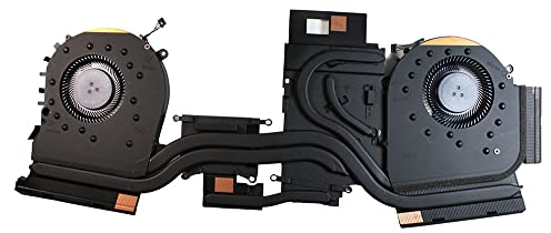 Power4Laptops Version 2 (Bitte überprüfen Sie das Bild) Ersatz Notebook Lüfter mit Kühlkörper kompatibel mit HP Omen 17-cb0261ng