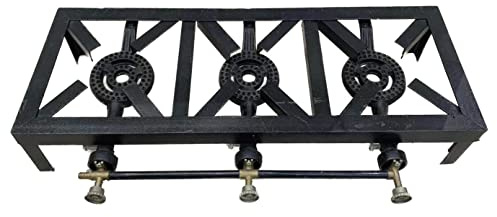 D.I.L© New Triple Cast Iron Large Gas LPG Burner Cooker Gas Boiling Ring Restaurant Catering Outdoor Cooking Camping 15KW