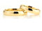4 mm Ehering-Set 14 Karat vergoldet Paar passendes Ehering-Set Personalisierte Mann und Frau Silber-Ehering-Set