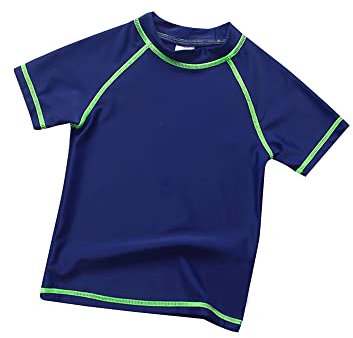 SWAUSWAUK Maglietta Nuoto Bambino 6-12 Anni - Maglietta Bagno Ragazzi Protezione UV UPF 50+ Manica Corta