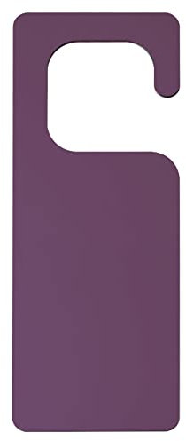 sourcing map Door Hanger Sign, 9.84 Acrylic Sign Door Knob Hangers DIY Blank Door Tag for Crafts Home Office, Purple