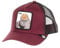 Goorin Bros. The Boss Gorilla Weinrot Schwarz Verstellbare Trucker Cap - One-Size