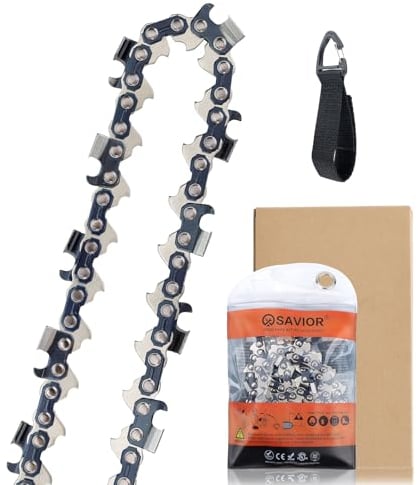 Savior Chaînes de tronçonneuse de 40 cm 1,6 mm 3/8 60 maillons d'entraînement Compatible avec Stihl 3621 000 0060