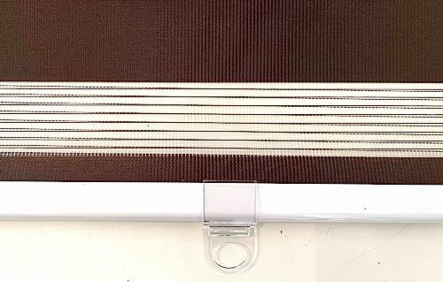 Klemmrollo, Clever Fix Rollo,Klemmrollo, Doppelrollo, Rollo, Day & Night, NEU (Mokka, 80x150)