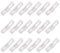 sourcing map 18 Pcs Servo Cable Clips Safety Lock, ABS Servo Extension Safety Cable Buckle Fixing Holder for RC Plane Boat DIY Model White