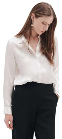 Caroll Femme 232c-cjamie1 Blouse, Ivoire, 38 EU