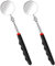 KALIONE 2PCS Telescoping Inspection Mirror, Auto Inspektionsspiegel mit Teleskopgriff, Kreisförmig Teleskop Spiegel, 60 Grad Drehung mit Verlängertem Griff