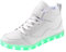 PADGENE Sportschuhe mit blinkenden LEDs, für Damen und Herren, wiederaufladbar über USB, Fx Weiß, 38 EU