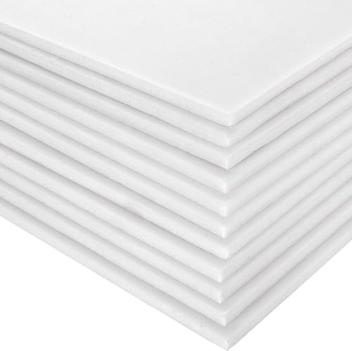 PROTECTAFILE A1 Foam Board - Black (Pack of 10) (White)- White -Foam Core Polystyrene - Photo Mount - for Presentation, Mounting, Arts & Crafts