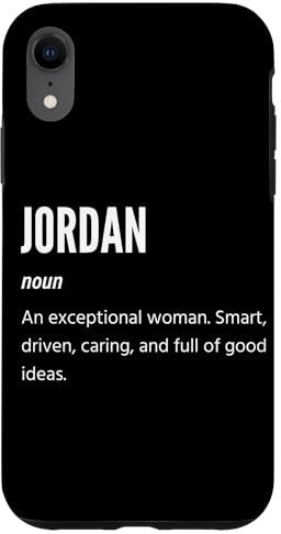 Hülle für iPhone XR Jordan Geschenke, Substantiv, Eine außergewöhnliche Frau