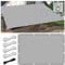 Toldo Vela de Sombra Rectangular 1.2x2M Impermeable Toldos Exterior Terraza Protección Rayos UV Resistente al Desgarro para Terraza Balcon Patio Exteriores Jardín con Ojales y Cuerdas de Fijación