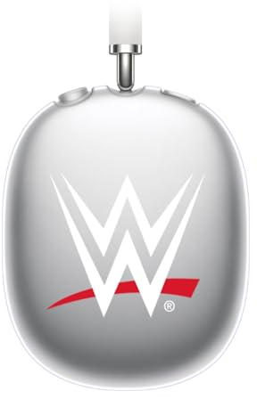 Head Case Designs Offizielle WWE Voll Weiss Logo Soft Gel Handyhülle Hülle kompatibel mit Apple AirPods Max
