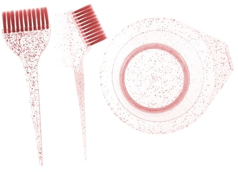 DOITOOL 1 Juego tazón para tinte de cabello cepillo para tinte de cabello cuenco y brocha para teñir el cabello kit de cepillo y suministros de salón mezcla suite cepillar