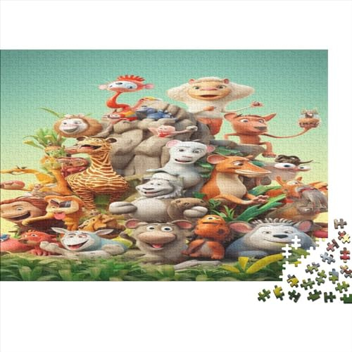 Hölzern Puzzle Animal World 300 Piece Puzzle for Adults and Children Aged 14 and Over, Puzzle with Animal World 300pcs (40x28cm)