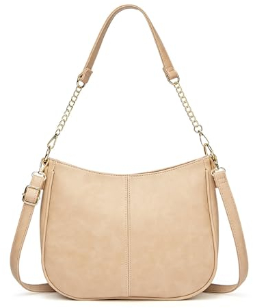 XUANXIE Handtasche Damen Mittelgroß Umhängetasche Damen Schwarz Crossbody Bag Damen Veganes Leder Handbags Umhängetaschen Damen Tasche Schultertasche für Tägliches Arbeiten,