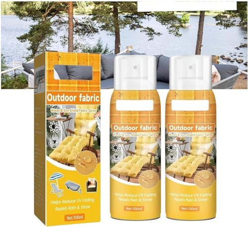 Stoffschutzspray für Polstermöbel, Couch-Schutzspray, Stoffschutzspray für den Außenbereich, Stoff wasserdicht & UV-Schutzspray (2 Stück)