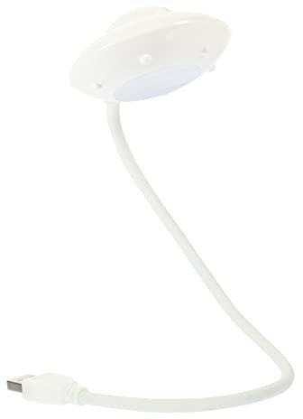 Yardenfun USB Flying Saucer Desk Lamp Dimmable Reading Light with Mild Warm Glow for Students Study Household Use Premium Quality Table Lamp for Cozy Atmosphere