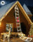 iShabao 3M Guirnalda Luces de Navidad, 310LED Luz de Escalera Con Papá Noel, 8 Modos, Función de Memoria, Temporizador, Decoración Interior Exterior Balcón (Blanco)