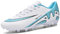 MINGSIBO Botas de fútbol para hombre y niño, botas de fútbol profesionales AG/TF, Blanco Ag, 39 1/3 EU