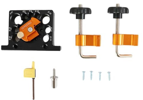 Kznifmk 8 mm - 20 Mm, 9 Löcher, Verstellbare Dübelvorrichtung oder Hartmetallklingen, Elektrische Bohrmaschine, Fräsdübel, Rundstab, Hilfswerkzeug