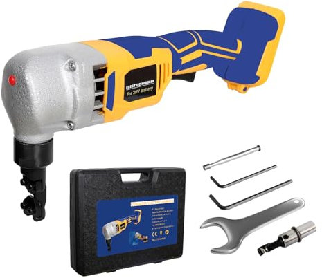 Mayoki Cordless Nibbler Compatible with Dewalt 20V Max Battery, 18 Gauge Sheet Metal Cutter with 1200RPM Brushless Motor | Replaced Blades for Cutting Aluminium, Stainless Steel, Plastic (Tool Bare)