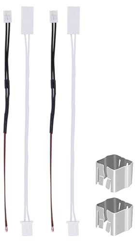 2 Pack Heater and Thermistor for X1, 3D Printer Accessories 24V 48W Ceramic Heater 300℃ High Temperature Thermistor and Fixing Clip for Bambu Lab X1/X1C/X1E