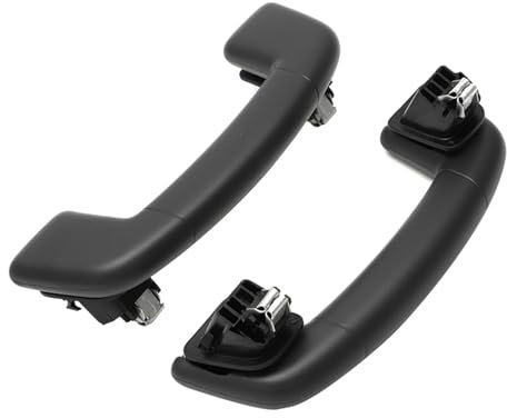 QASULER for VW, Golf 7 7.5 MK7, schwarzer Autodach-Handlauf, innere Decken-Zuggriffe 5G0 857 607 5G0857643 5G0 857 643 5G0857607 Unterstützungsgriff für Fahrzeugdach(1PCS Rear)