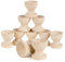 BOFUNX 10 Stücke Holz Eierbecher zum Bemalen Ostereier Ständer Eierhalter für Kinder Basteln Frühstück Becher Ostern Geschenke Oster Dekoration