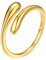 Bestyle Verstellbarer Ring Gold Damen Silber 925 Daumenring Chunky Rings Eheringe Verlobungsring Geschenk für Damen