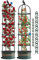 2Pack Garden Obelisks for Climbing Plants, 6FT Cucumber Trellis, Tall Plants Support for Rose Sweet Pea Tomato Cage Indoor Plant Pot, 180cm Outdoor Metal Garden Obelisks Trellis for Climbing Plants