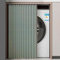 Schrankvorhänge für Küche, Kleiderschrank, Badezimmer, Staubdichter Staubdichter Vorhang für Regal, Schrankvorhang, Schrank Vorhang Zum Schieben mit Gleitschienen für Küche, Schränke, Waschmaschinen(G