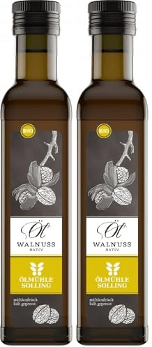 Ölmühle Solling Walnussöl 250ml - kaltgepresst - nativ - BIO (Packung mit 2)