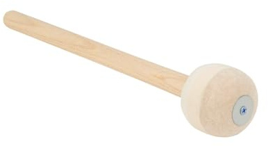 PRETYZOOM Snare Drum Stöcke mit Holzgriff und Filzkopf Beige Trommelstöcke für Musiker Einfach zu Greifen für Bühnenauftritte und Musikband Performances